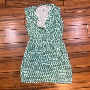 LOFT Mint Green Patterned Top